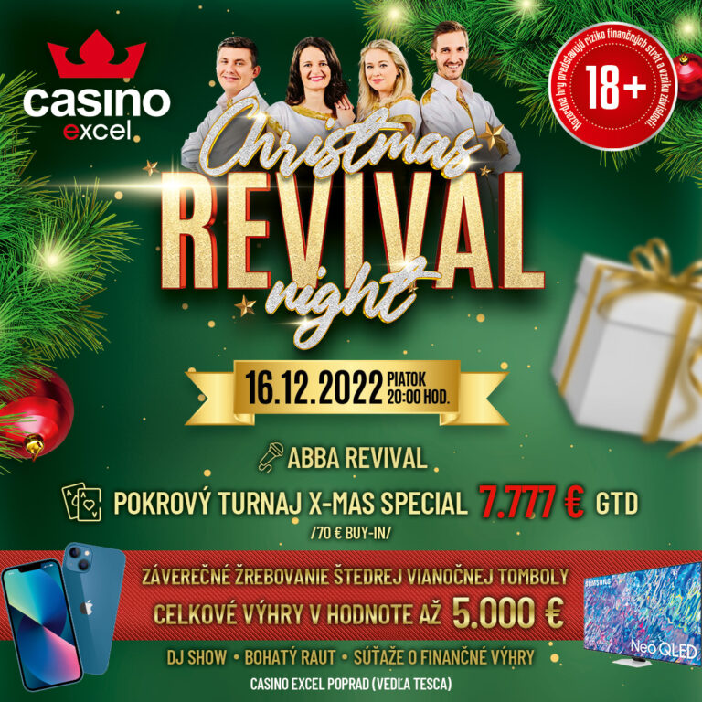 christmas revival night 16.12.2022 casino excel Poprad