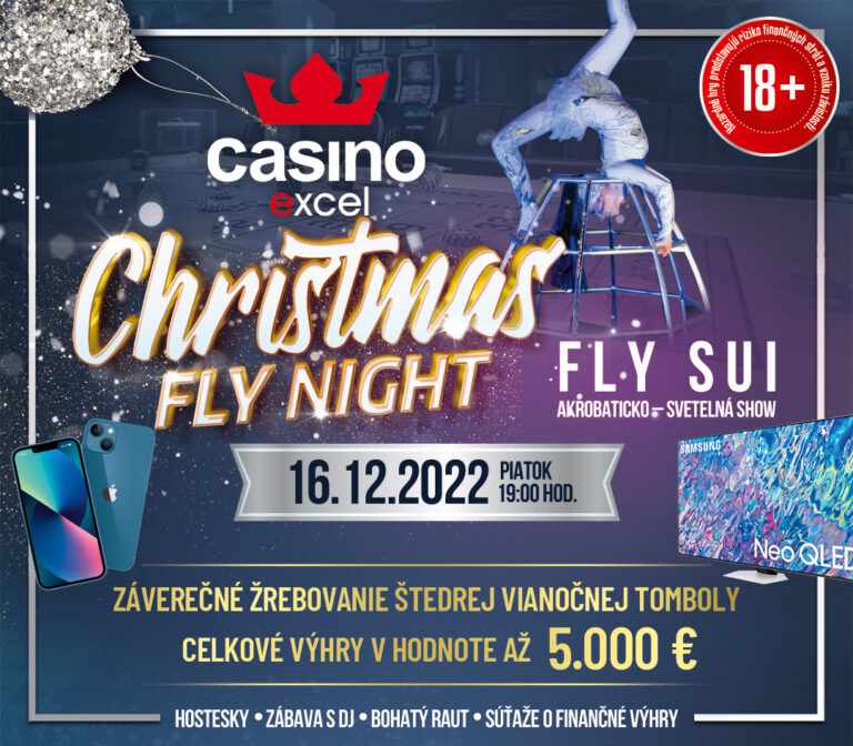 CHRISTMAS FLY NIGHT 16.12.2022 casino excel Poprad