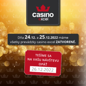 casino excel otvaracia doba vianoce 2022 