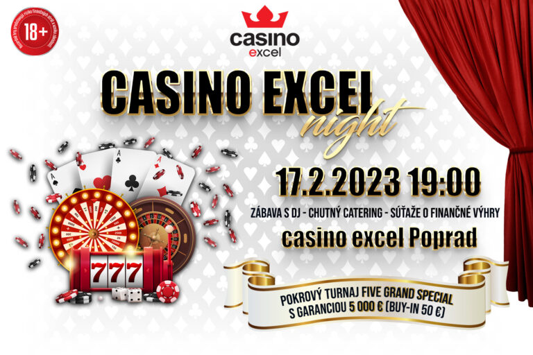 CASINO EXCEL NIGHT 17.2.2023 casino excel poprad