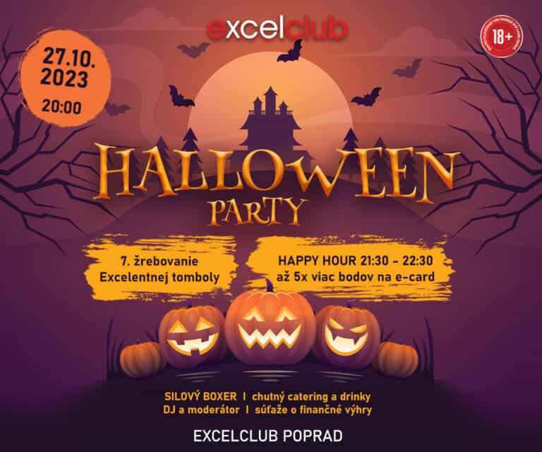 HALLOWEEN PARTY 27.10.2023 excelclub Poprad