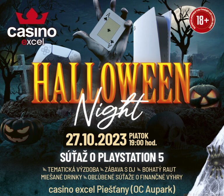 HALLOWEEN NIGHT 27.10.2023 casino excel Piešťany