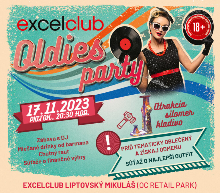 OLDIES PARTY 17.11.2023 excelclub Liptovský Mikuláš