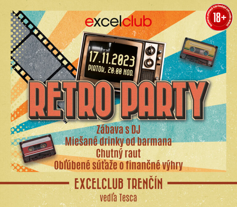 RETRO PARTY 17.11.2023 excelclub Trenčín