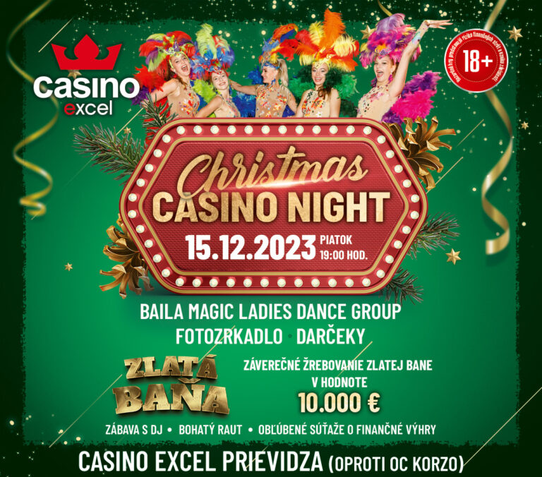 CHRISTMAS CASINO NIGHT 15.12.2023 casino excel Prievidza