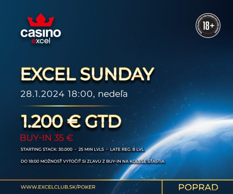 EXCEL SUNDAY 28.1.2024 caisno excel Poprad 2.000 € GTD