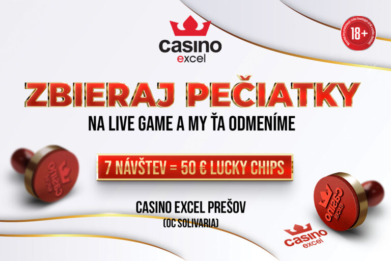 ZBIERAJ PEČIATKY od 1.1.2024 casino excel Prešov