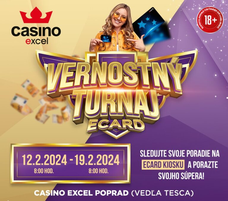 VERNOSTNÝ TURNAJ E-CARD casino excel Poprad