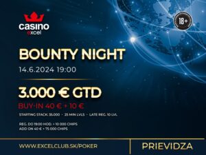 BOUNTY NIGHT 14.6.2024 casino excel Prievidza