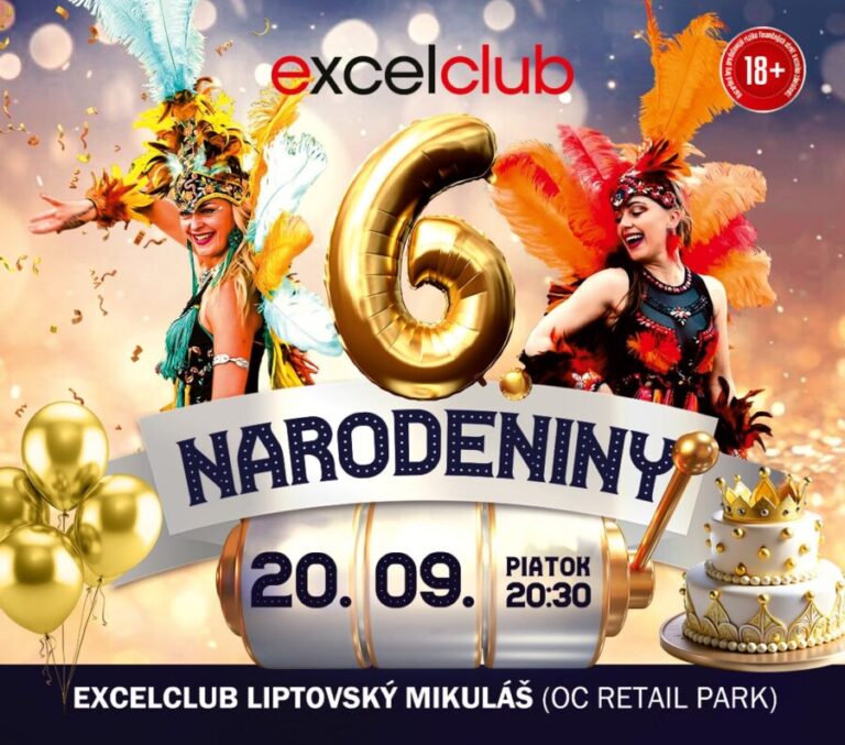 6. NARODENINY excelclub Liptovský Mikuláš