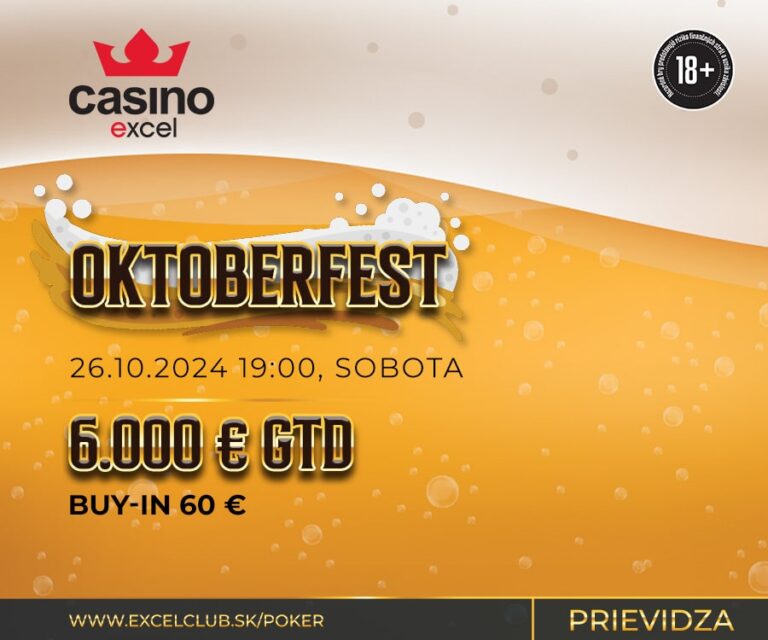 OKTOBERFEST 26.10.2024 casino excel Prievidza