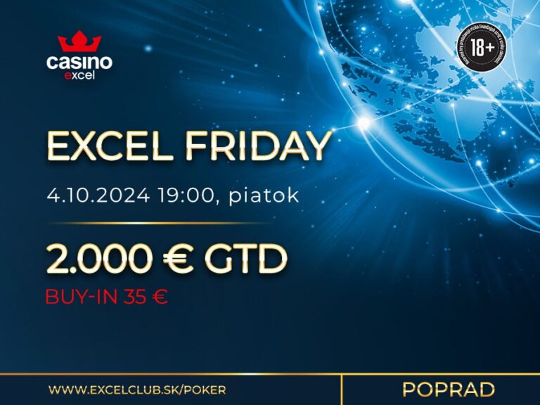 EXCEL FRIDAY 4.10.2024 casino excel Poprad