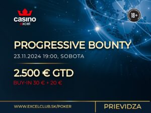 PROGRESSIVE BOUNTY 23.11.2024 casino excel Prievidza