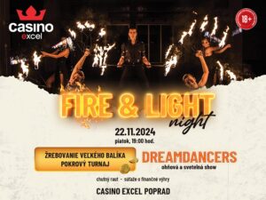 FIRE & LIGHT SHOW casino excel Poprad