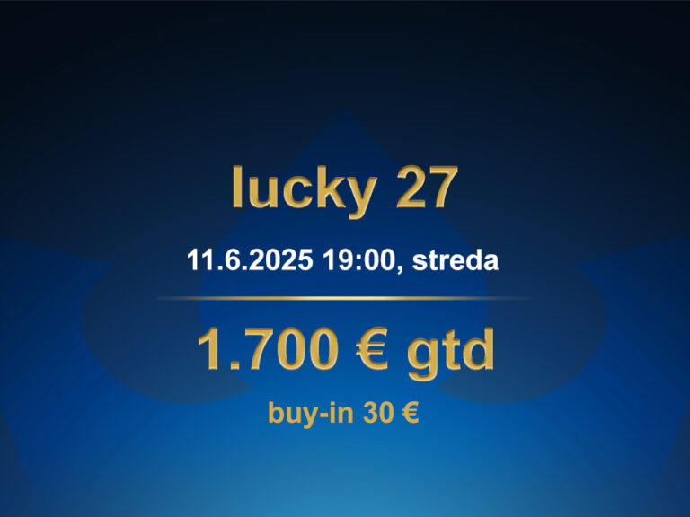 LUCKY 27 11.6.2025 casino excel Poprad