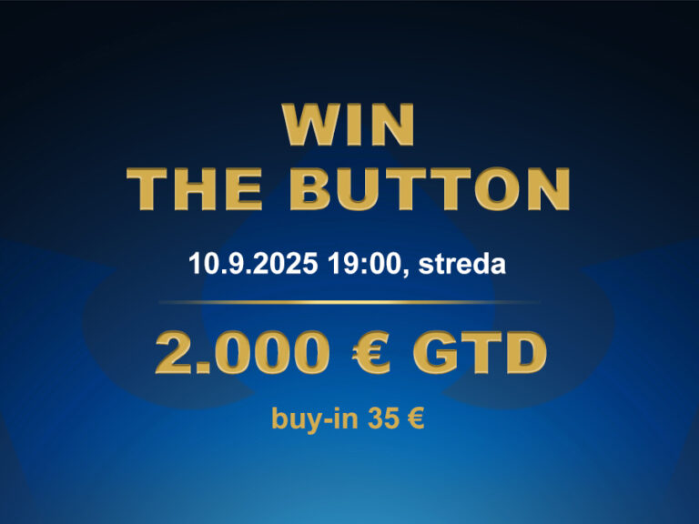 WIN THE BUTTON 10.9.2025 casino excel Poprad
