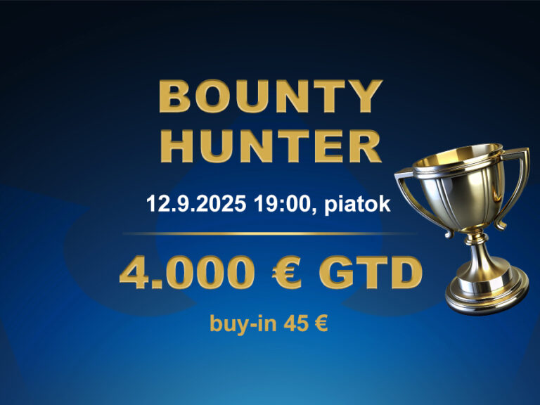 BOUNTY HUNTER 12.9.2025 casino excel Poprad