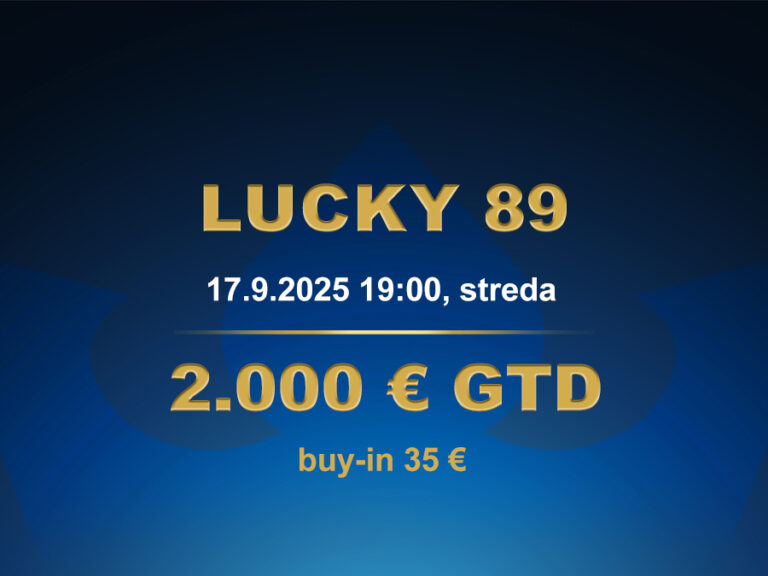 LUCKY 89 17.9.2025 casino excel Poprad