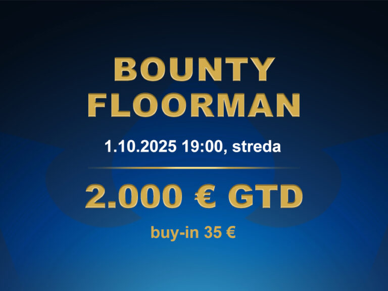 BOUNTY FLOORMAN 1.10.2025 casino excel Poprad