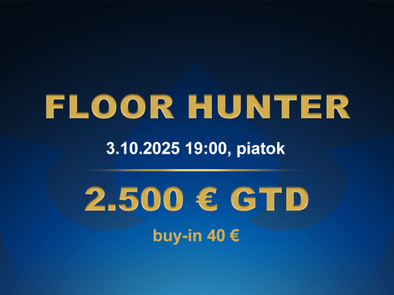 FLOOR HUNTER 3.10.2025 casino excel Prievidza