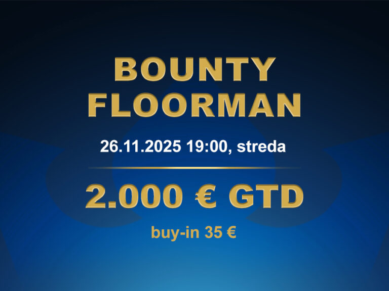 BOUNTY FLOORMAN 26.11.2025 casino excel Poprad
