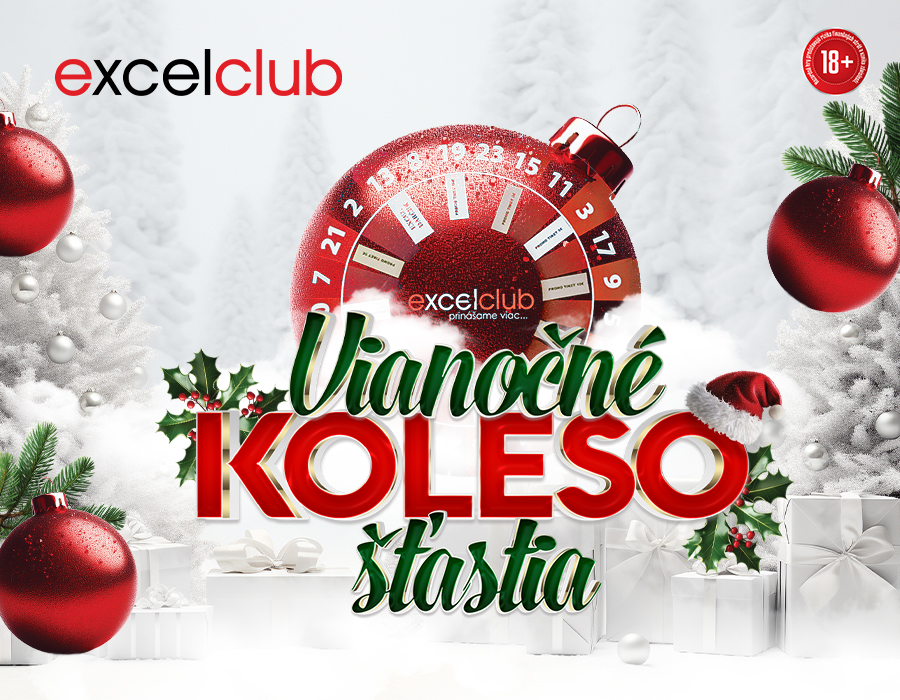 VIANOČNÉ KOLESO ŠŤASTIA excelclub Poprad
