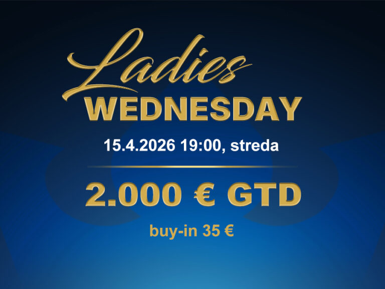 LADIES WEDNESDAY 15.4.2026 casino excel Poprad