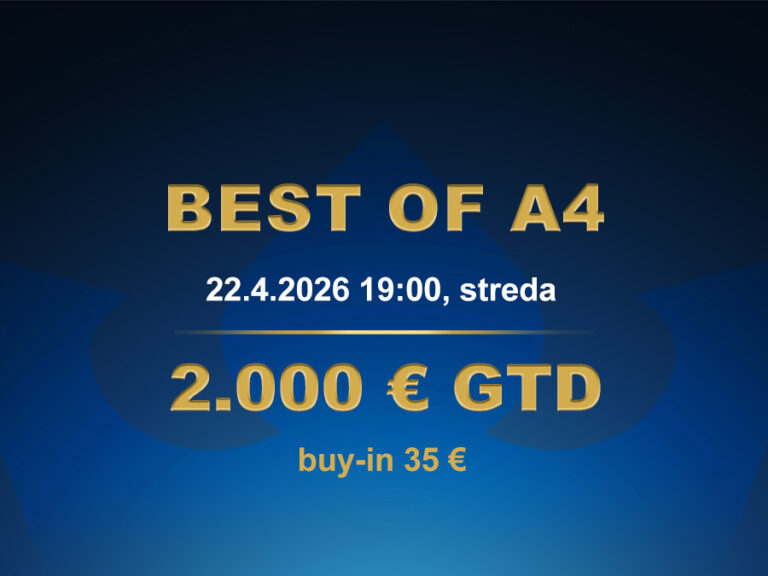 BEST OF A4 22.4.2026 casino excel Poprad