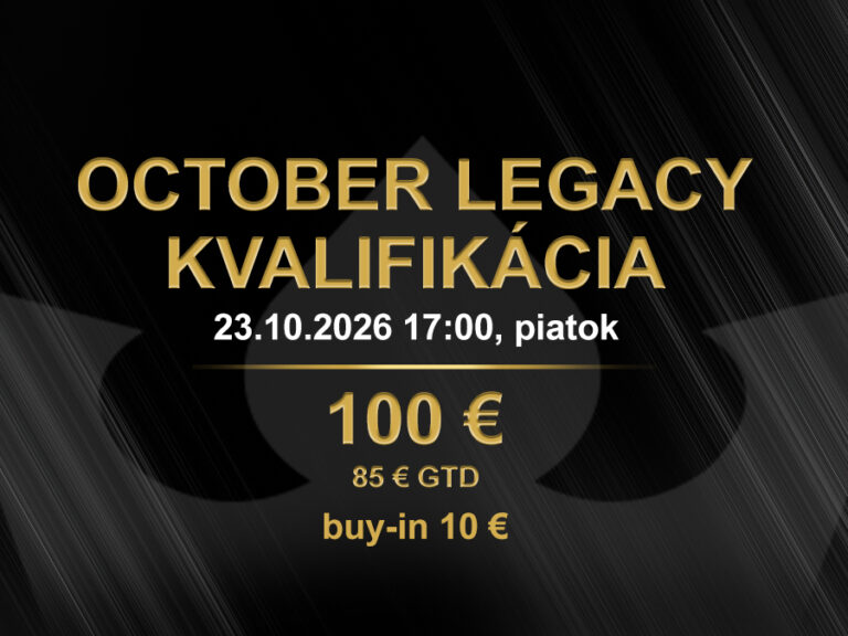 OCTOBER LEGACY KVALIFIKÁCIA