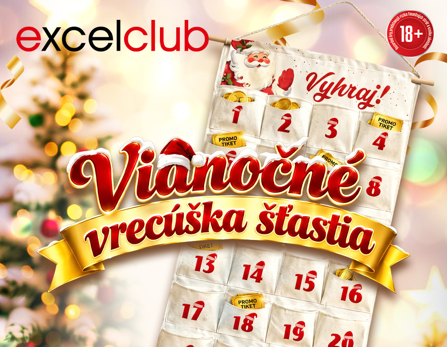 VIANOČNÉ VRECÚŠKA ŠŤASTIA excelcluby Martin a Liptovský Mikuláš